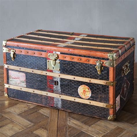 gardening trunk goyard|vintage goyard trunk.